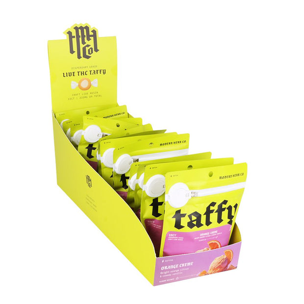 Modern Herb Co Live Resin D9 Taffy | 225mg | 15pc | 12pk Display