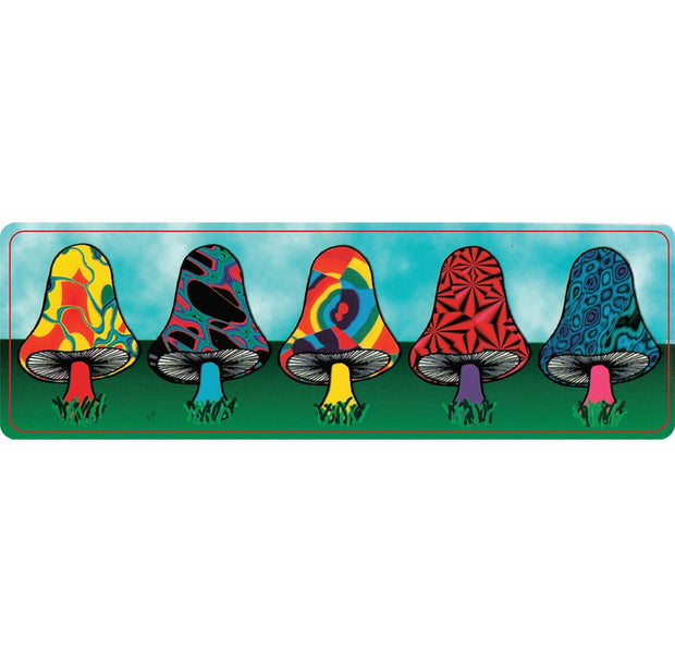 Trippy Mushroom Troop Sticker - 6.25" x 2" - Headshop.com