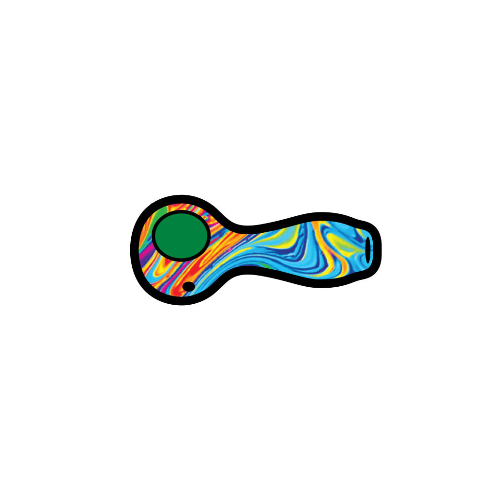 Weed Pipe with Swirled Color Fill - Headshop.com
