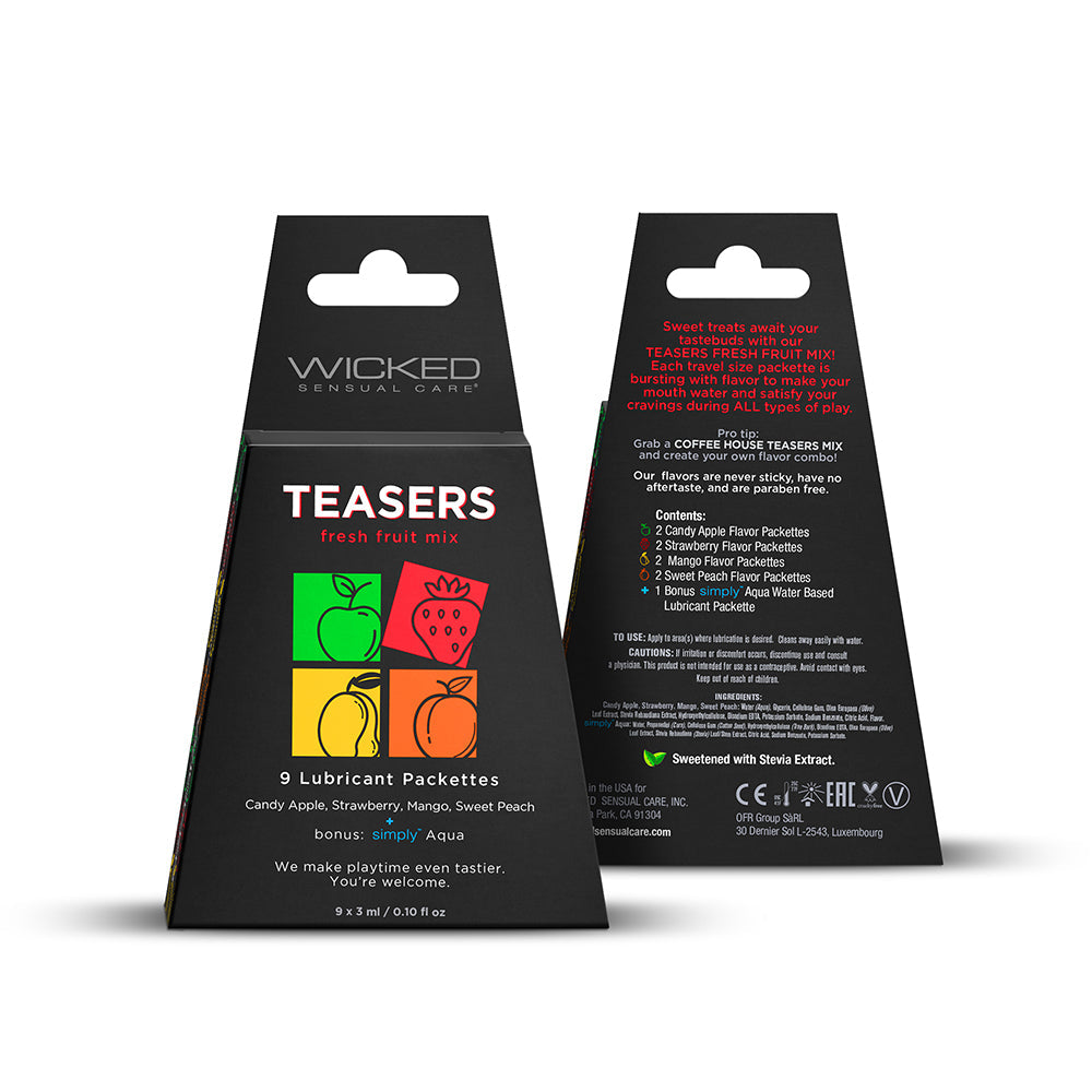 Wicked Teasers Fresh Fruit Mix 3 ml 9 Packs/Box - Headshop.com