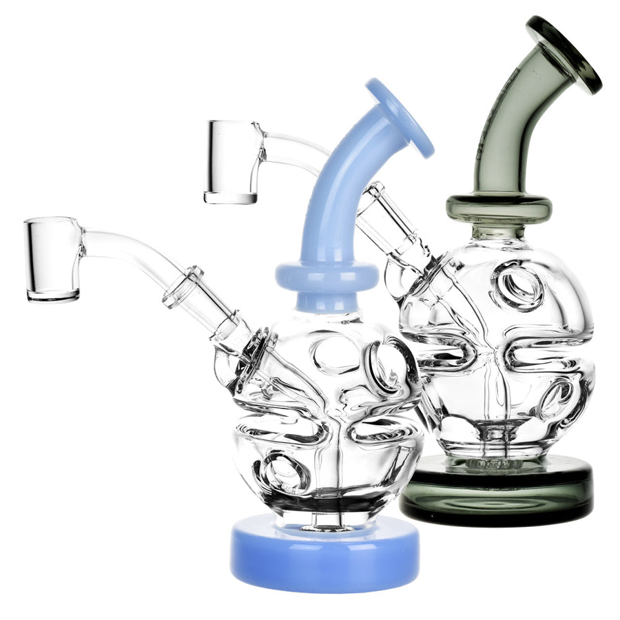 Pulsar Mini Holey Egg 45D Rig - 6" / 10mm F / Colors Vary - Headshop.com