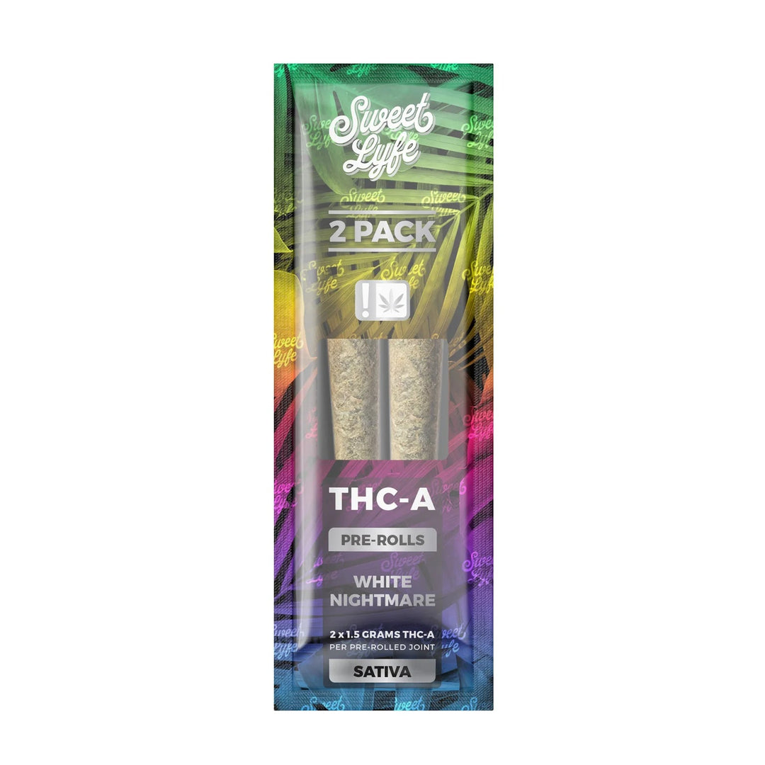 Sweet Lyfe THC-A Joints - 2 Pcs White Nightmare (Sativa) - Headshop.com