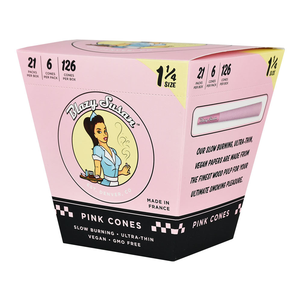 Blazy Susan Pink Pre-Rolled Cones | 21pc Display - Headshop.com