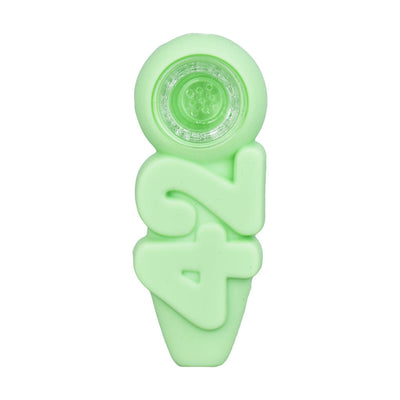 420 Silicone Hand Pipe | 4" | Assorted Colors | 5pc Set - Headshop.com
