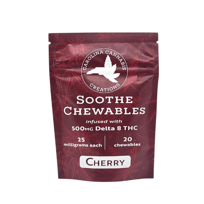 Soothe Chewables | Delta 8 | Cherry 20ct bag - Headshop.com