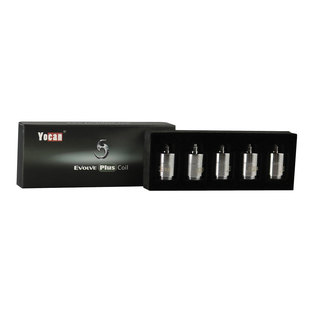 Yocan Evolve Plus / Delux Dual Quartz Coil | 5PC BOX - Headshop.com