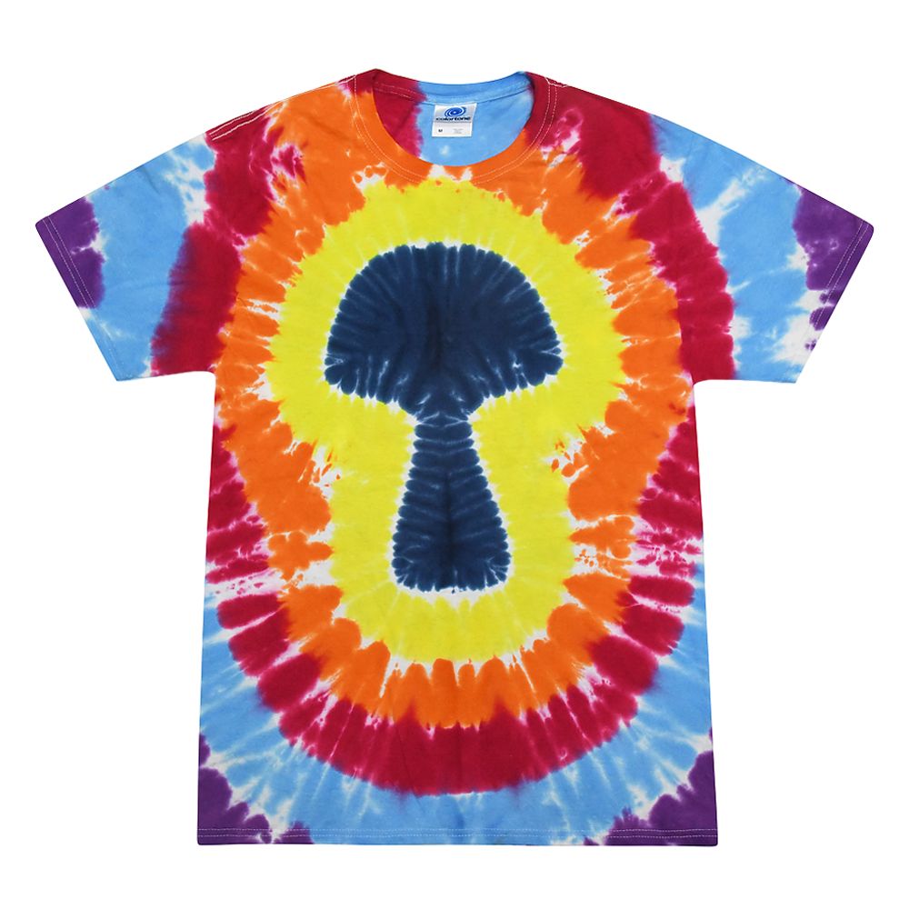 Short Sleeve Tie Dye T-Shirt | Multicolor Mushroom - Headshop.com