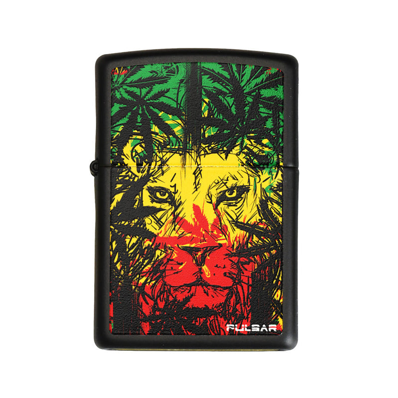 Zippo Lighter | Pulsar Zion Lion | Black Matte - Headshop.com