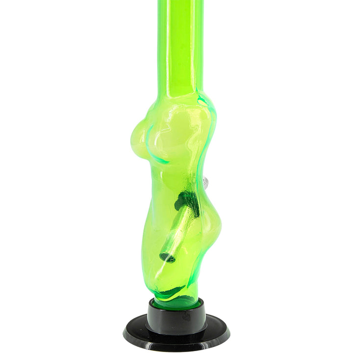 Acrylic Lady Contour Bong 8"  - Multiple Colors