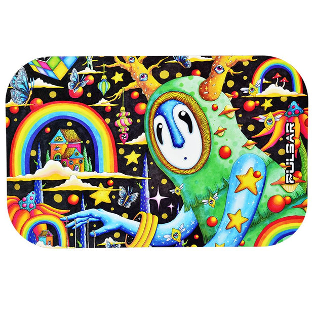 Pulsar Magnetic Rolling Tray Lid - The World Was Mad / 11"x7" - Headshop.com