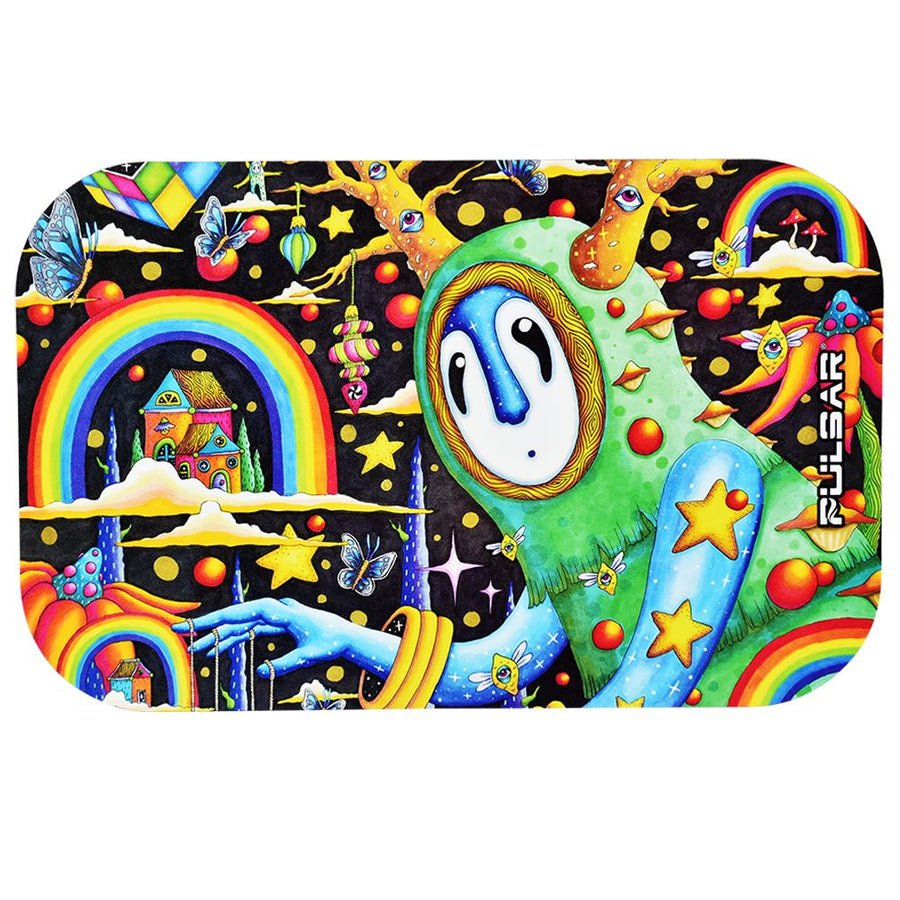 Pulsar Magnetic Rolling Tray Lid - The World Was Mad / 11"x7" - Headshop.com