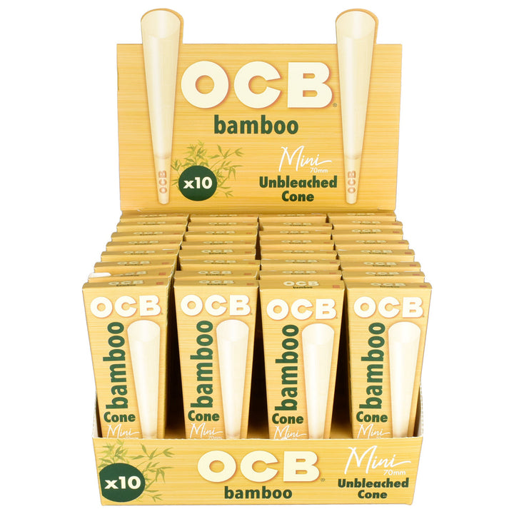 OCB Bamboo Unbleached Cones - Headshop.com