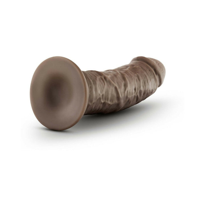 Dr. Skin Plus Thick 8 in. Triple Density Posable Dildo Brown - Headshop.com