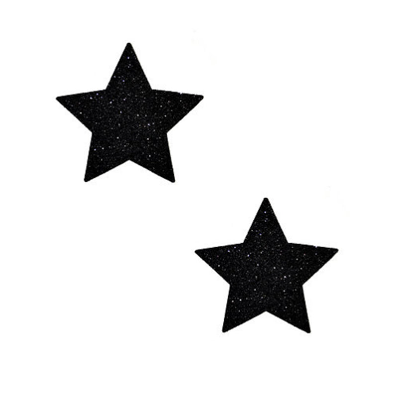 Neva Nude Pasty Starry Night Glitter Malice Black Set of 6 - Headshop.com
