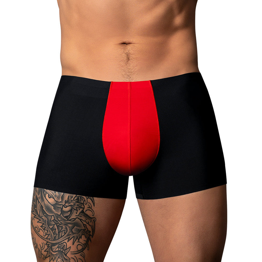 Male Power Hot Mesh Pouch Short Black/Red XL - Headshop.com