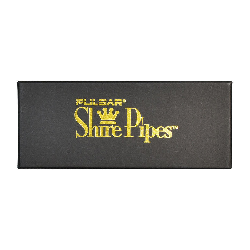 Pulsar Shire Pipes The Firebow | Bent Brandy Saddle Stem Rainbow Wood Pipe - Headshop.com