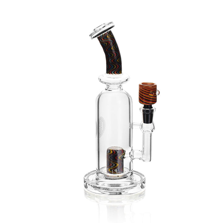 High Society | Centauri Premium Wig Wag Hybrid Pipe (Black Rainbow) - Headshop.com