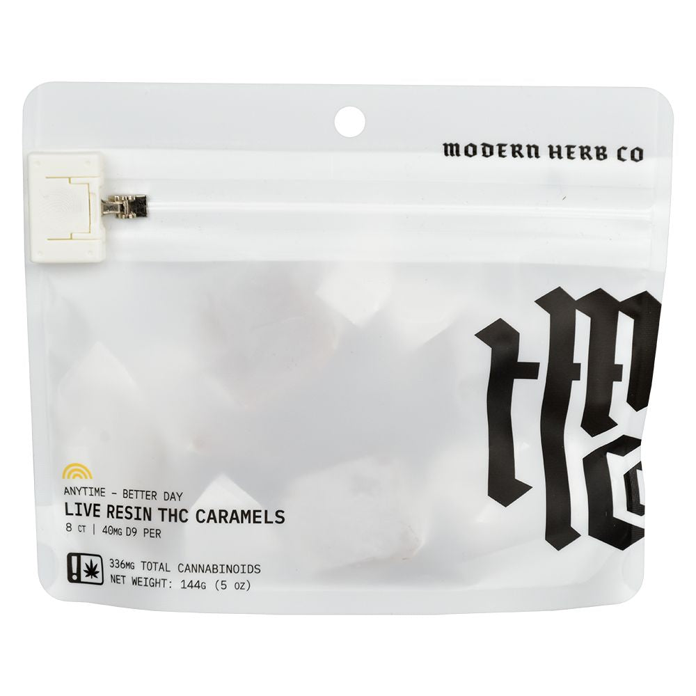 Modern Herb Co D9 Live Resin Caramels | 320mg-400mg | 8pc Bag - Headshop.com