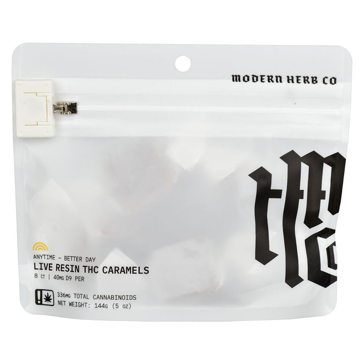 Modern Herb Co D9 Live Resin Caramels | 320mg-400mg | 8pc Bag - Headshop.com