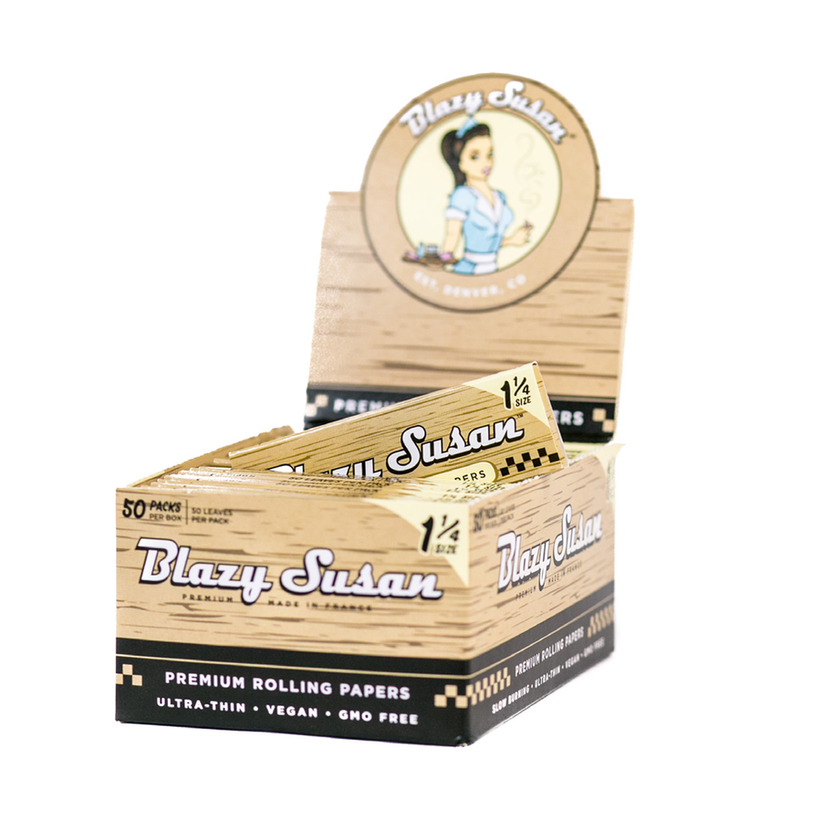 Blazy Susan Unbleached Rolling Papers - Headshop.com