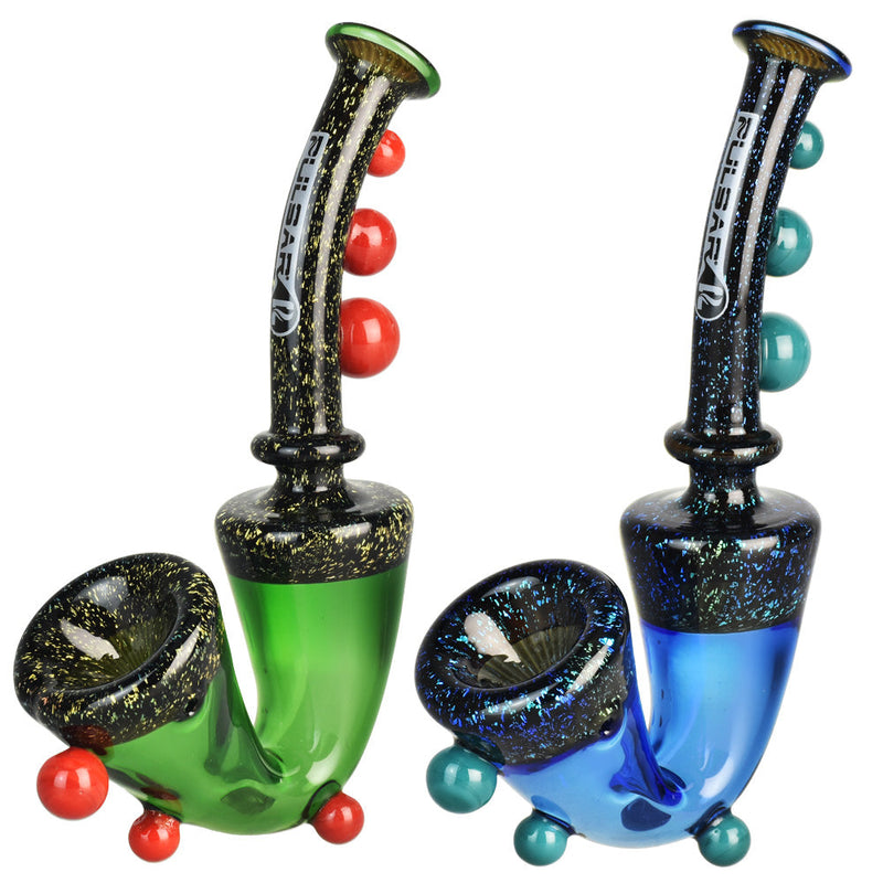 Pulsar Dichro Stacked Sherlock Pipe - 5.5"/Colors Vary - Headshop.com