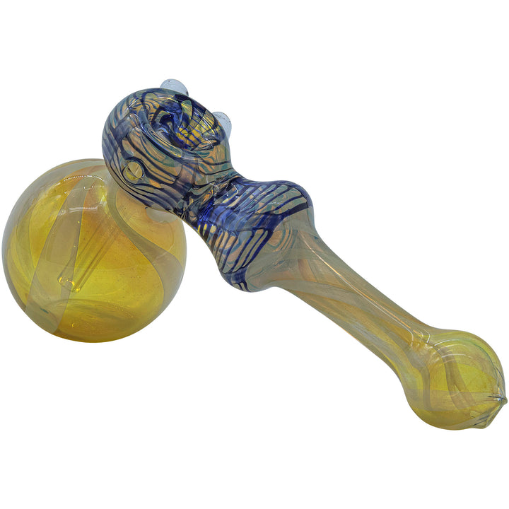 LA Pipes "Raked Hammer" Fumed Hammer Bubbler Pipe (Various Colors) - Headshop.com