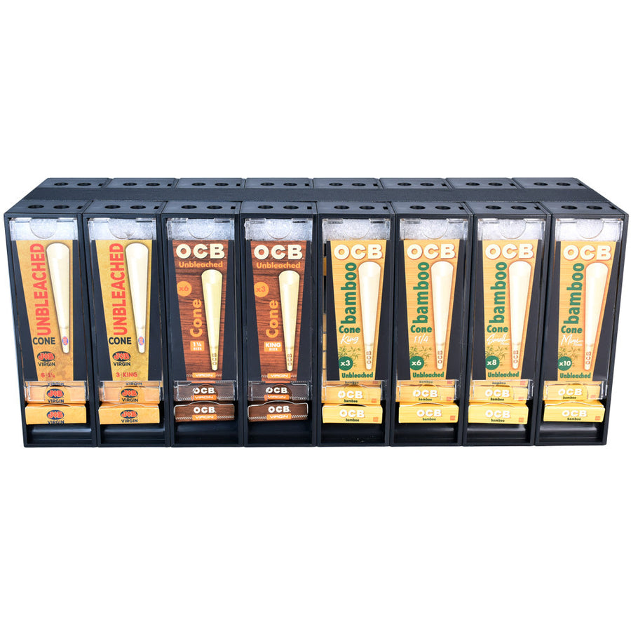 80PC DISPLAY - JOB/OCB Pre-Rolled Cone - Assorted Sizes - Headshop.com