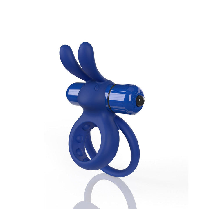 Screaming O 4T Ohare Vibrating Rabbit Double Cockring Blueberry - Headshop.com