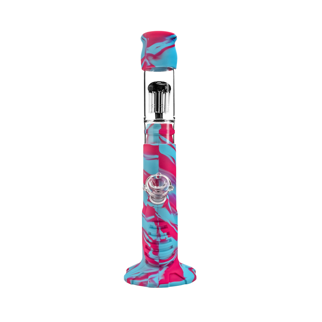 Medusa Customs Silicone Straight Tube w/Percolator - Headshop.com