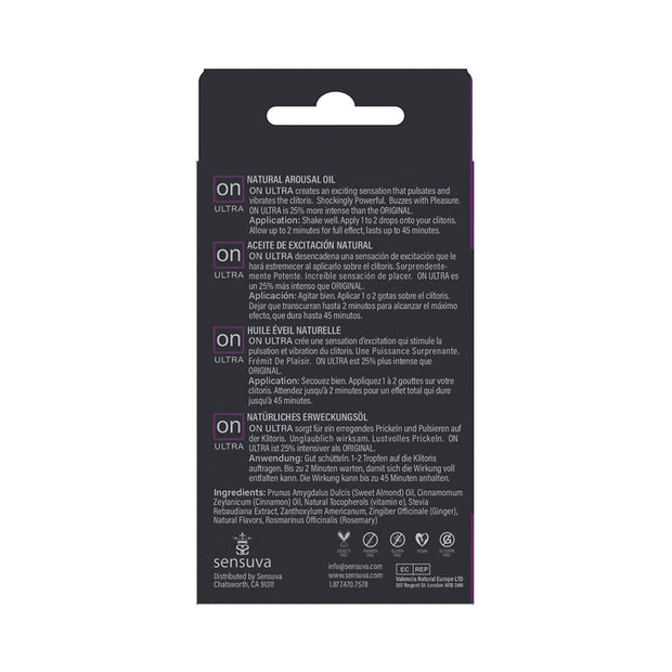 Sensuva ON Ultra Arousal Oil 5 ml - Headshop.com