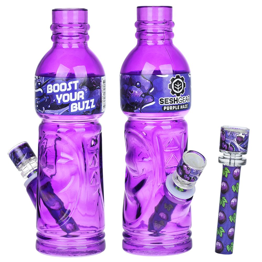 SeshGear Terpade Beverage Bottle Glass Water Pipe | 9.5" - Headshop.com