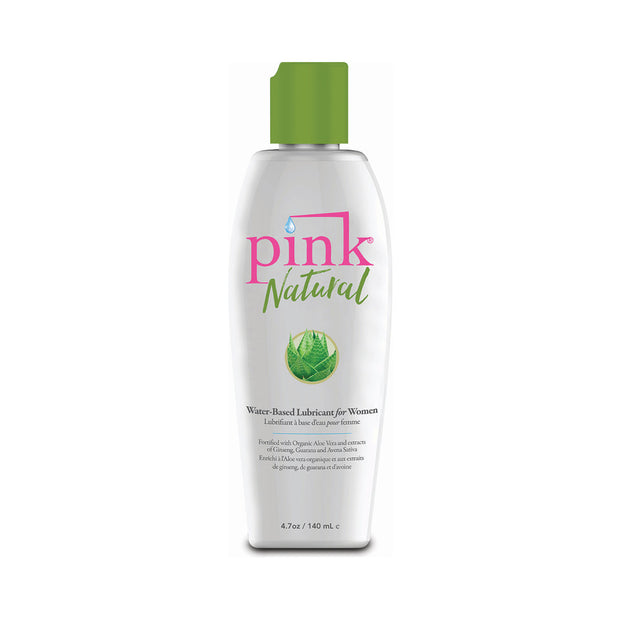 Pink Natural Water-Based Lubricant 4.7 oz. - Headshop.com
