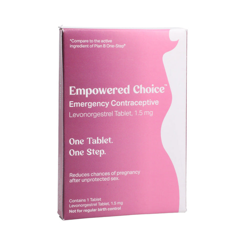 Versea Empowered Choice Emergency Contraception Single Levonorgestrel 1.5 mg tablet 6-Unit Display - Headshop.com
