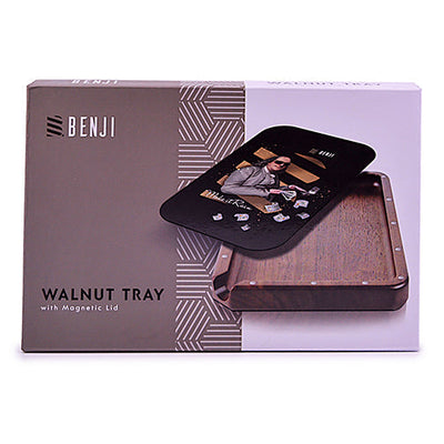 Benji - Walnut Tray w/ Magnetic Lid Kit - Make it Rain - Headshop.com