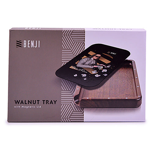 Benji - Walnut Tray w/ Magnetic Lid Kit - Make it Rain - Headshop.com