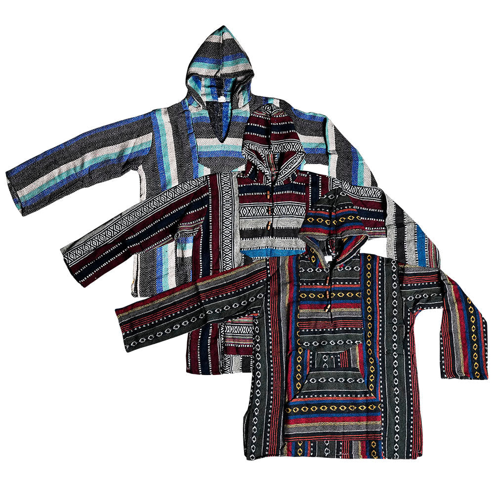 Hippie Cotton Baja Hoodie - Colors Vary - Headshop.com