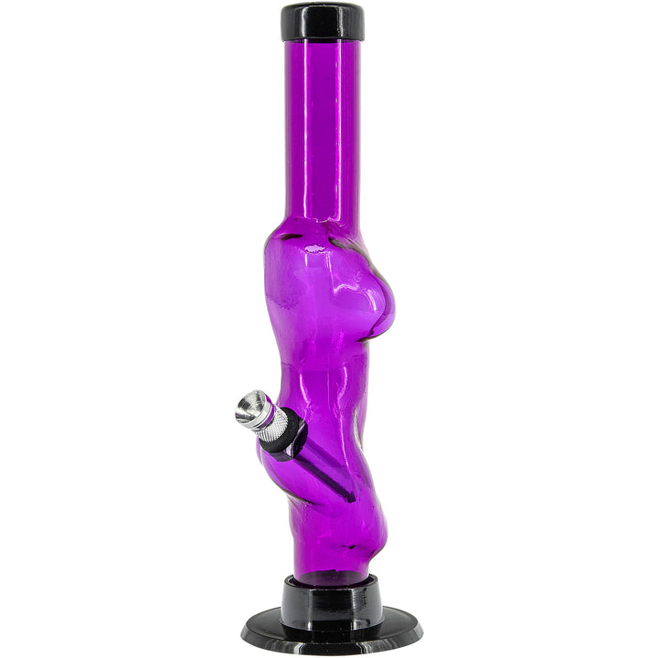 Acrylic Lady Contour Bong 8"  - Multiple Colors