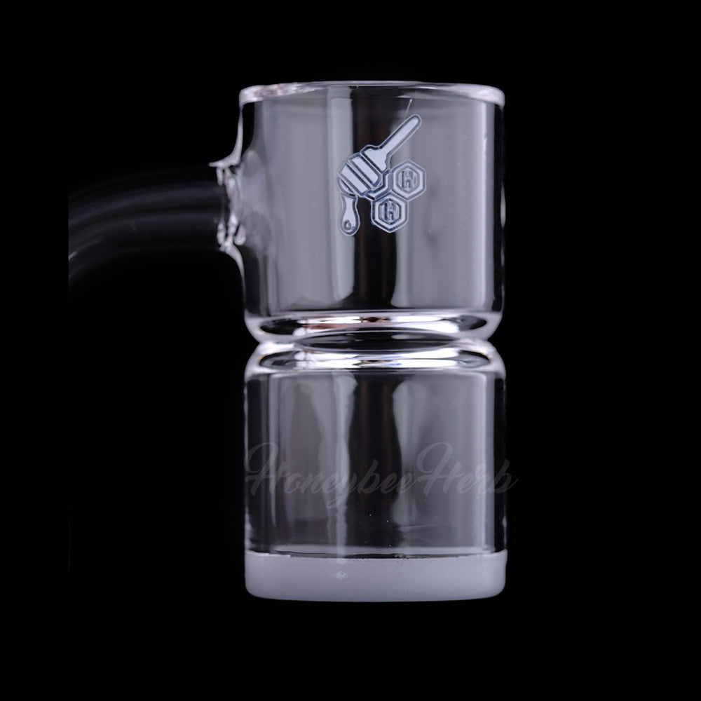 HONEY & MILK BEVEL SPLASH BUCKET QUARTZ BANGER - 90° DEGREE | YL - Headshop.com
