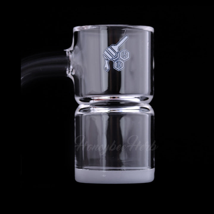 HONEY & MILK BEVEL SPLASH BUCKET QUARTZ BANGER - 90° DEGREE | YL - Headshop.com