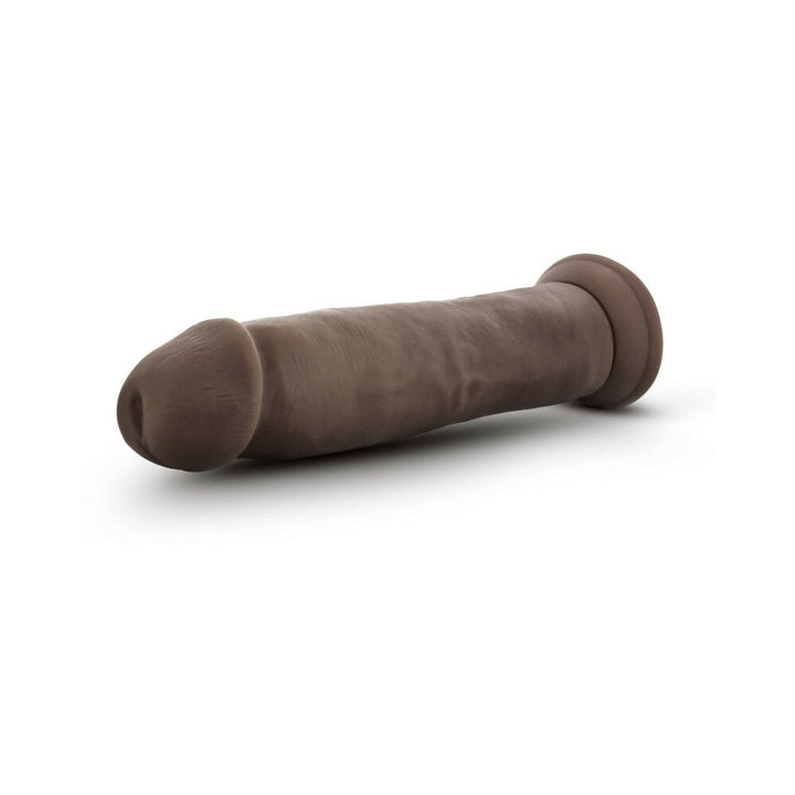 Dr. Skin Plus Thick 9 in. Triple Density Posable Dildo Brown - Headshop.com