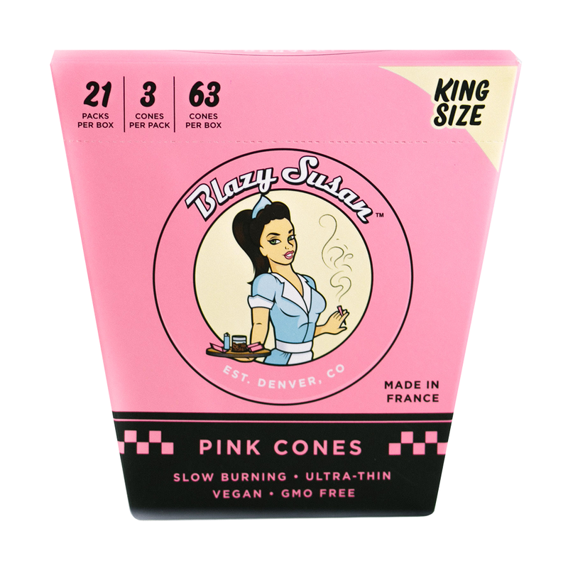 Blazy Susan Pink Paper Cones - Headshop.com