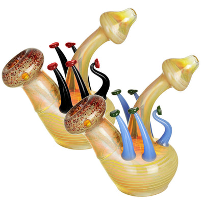 Mushroom Glass Bubbler | Colors Vary - Headshop.com