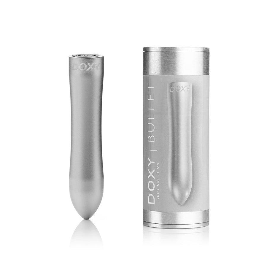 Doxy Bullet Rechargeable Vibrator Silver - Headshop.com