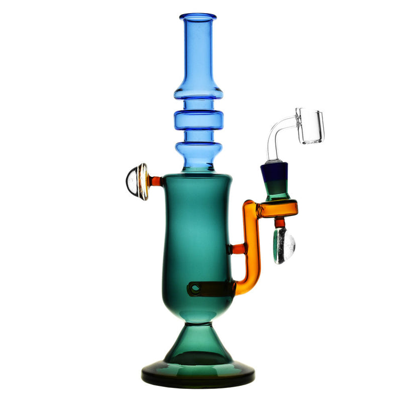 Pulsar Science Fiction Cocktail Glass Rig -11" /14mm F /Teal - Headshop.com