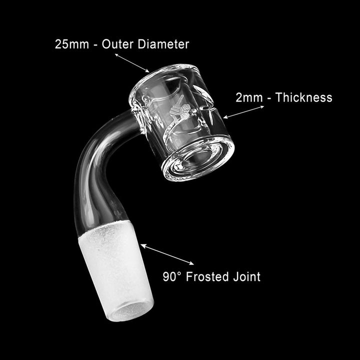 HONEY CHAMBER QUARTZ BANGER - 90° DEGREE | YL - Headshop.com