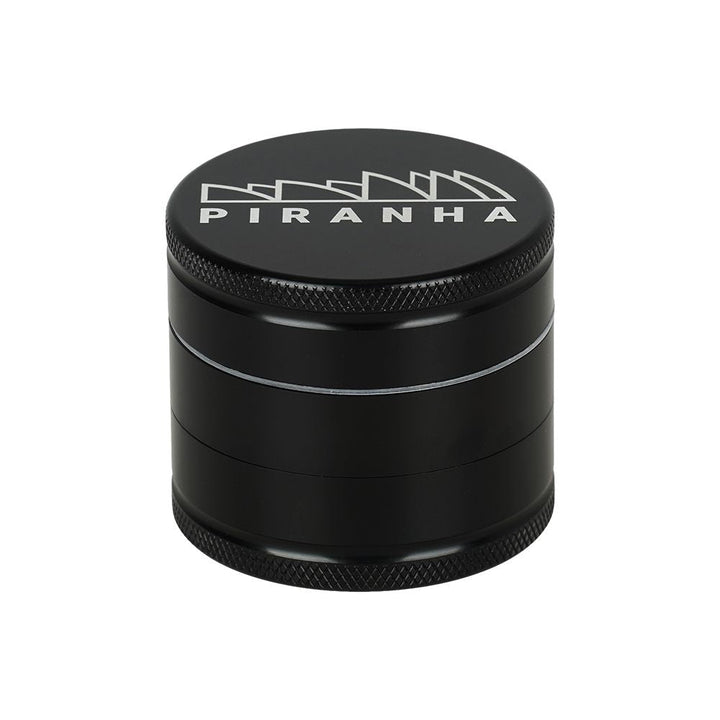 6CT BOX - Piranha Grind-and-Store Aluminum Grinder - 3pc / 2" / Black