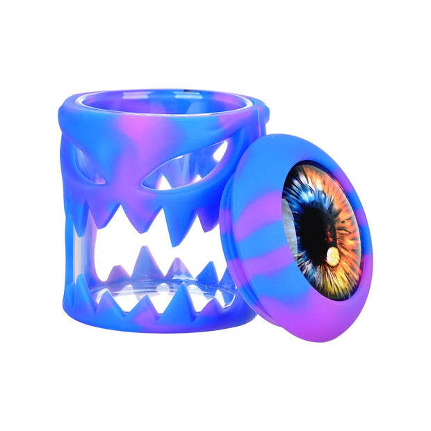 Monster Silicone on Glass Jar - 2.7"/ 80mL / 6CT - Headshop.com