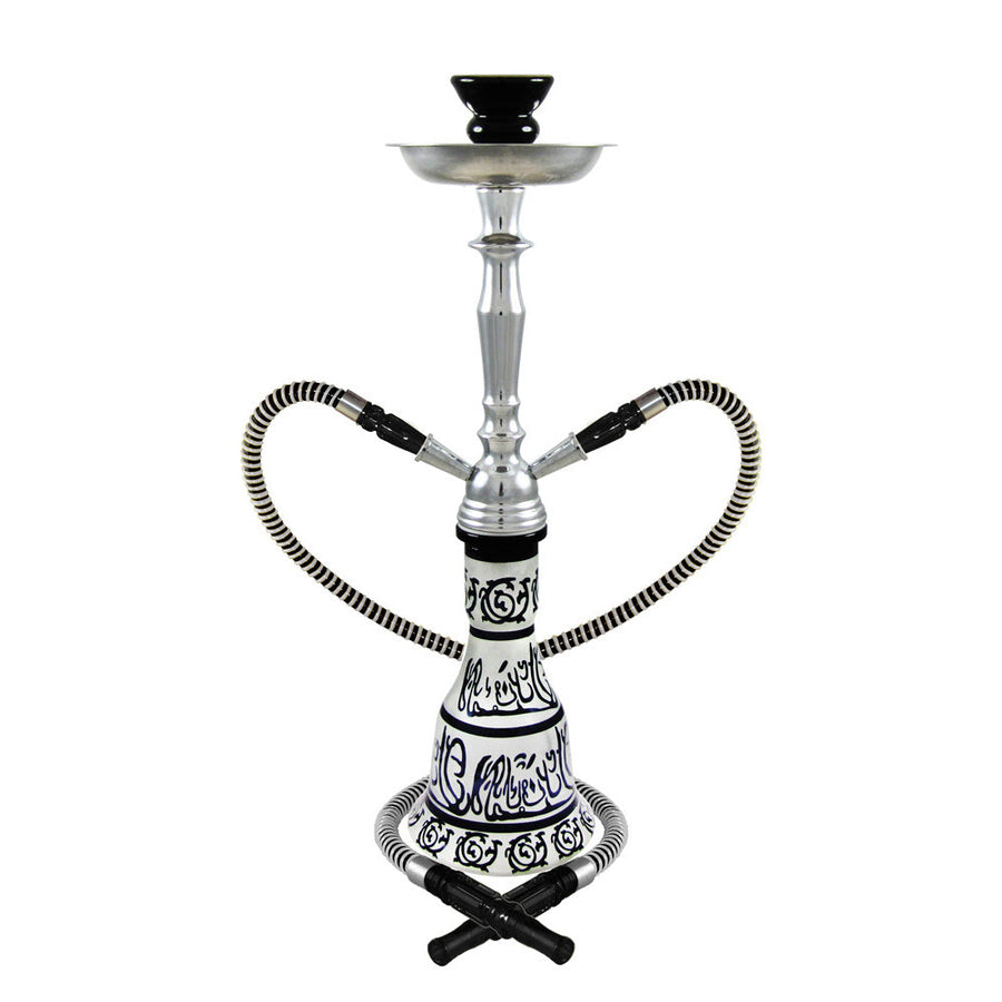 20" Hieros 2-Hose Premium Hookah - Colors Vary - Headshop.com