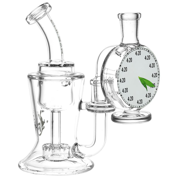 Pulsar 420 Timepiece Glass Ash Catcher - 4" / 14mm M / 90D - Headshop.com