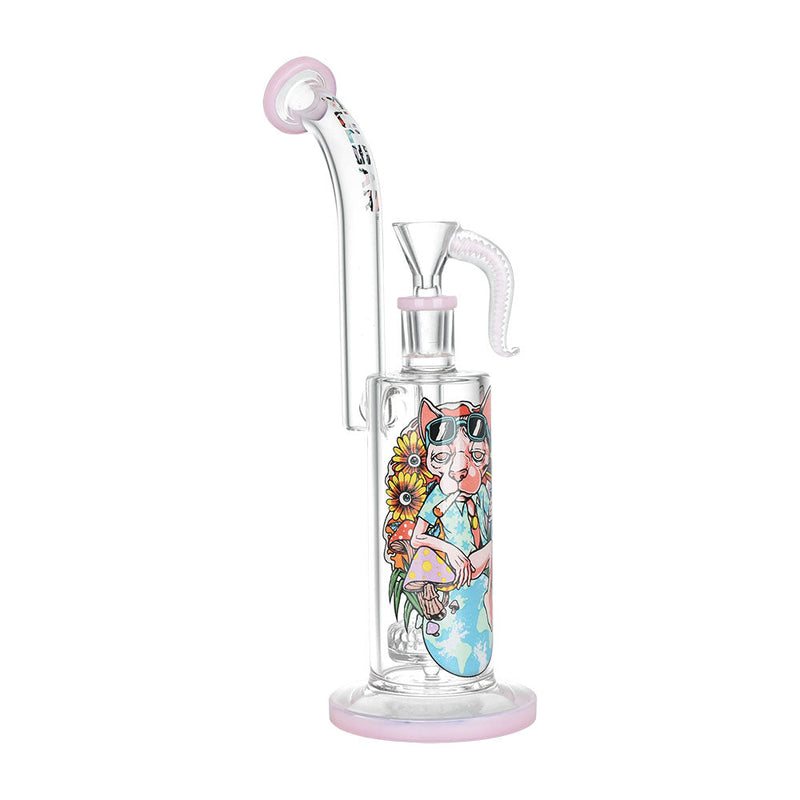 Pulsar Chill Cat Artist Series Rig-Style Water Pipe - 10.5" / 14mm F - Headshop.com